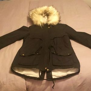 H&M Fleece Lined Winter Coat